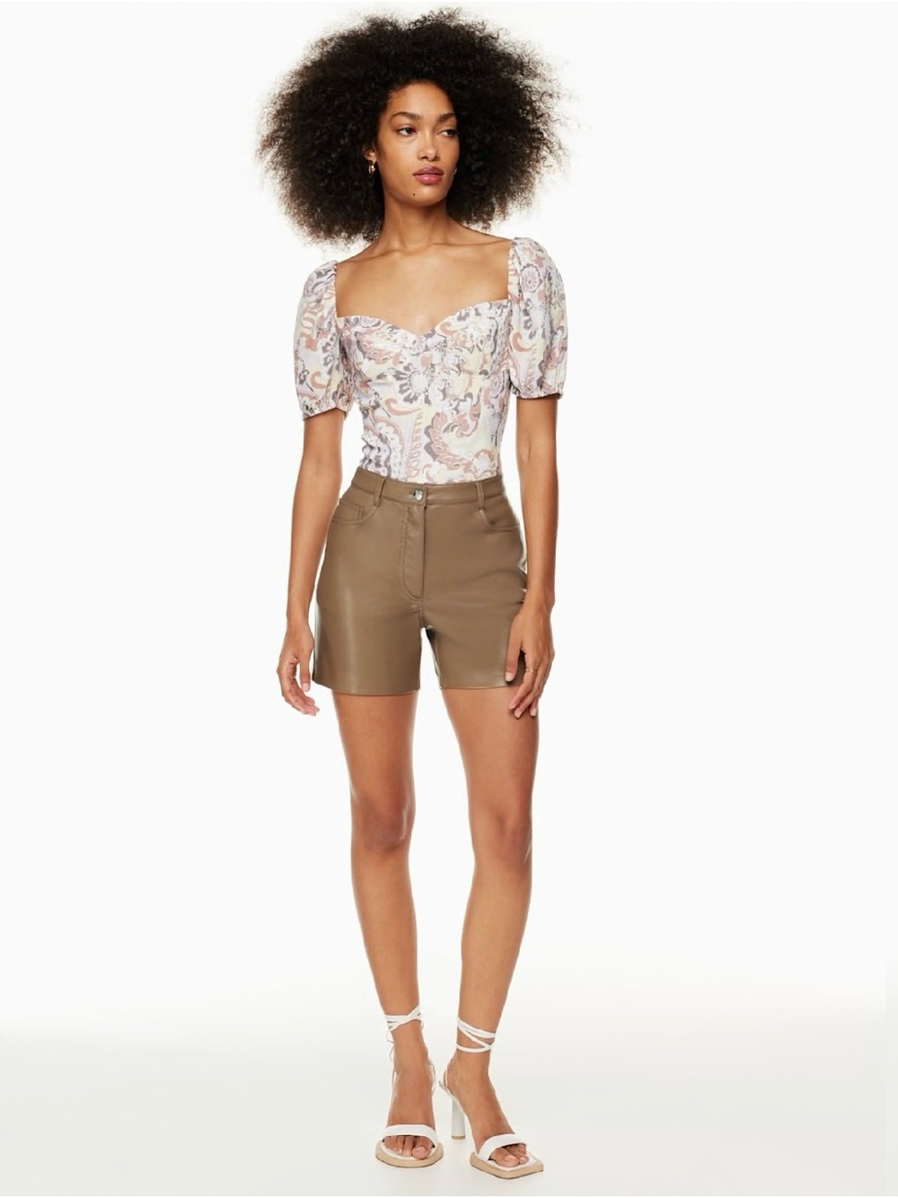 Aritzia Mercury shorts High-Waist Faux Leather